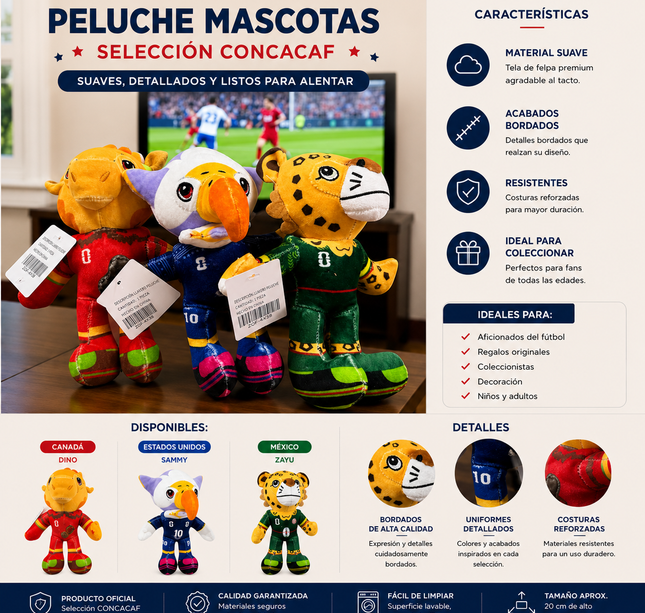 2 Llaveros Mascotas Mundial Peluche $78 c/u