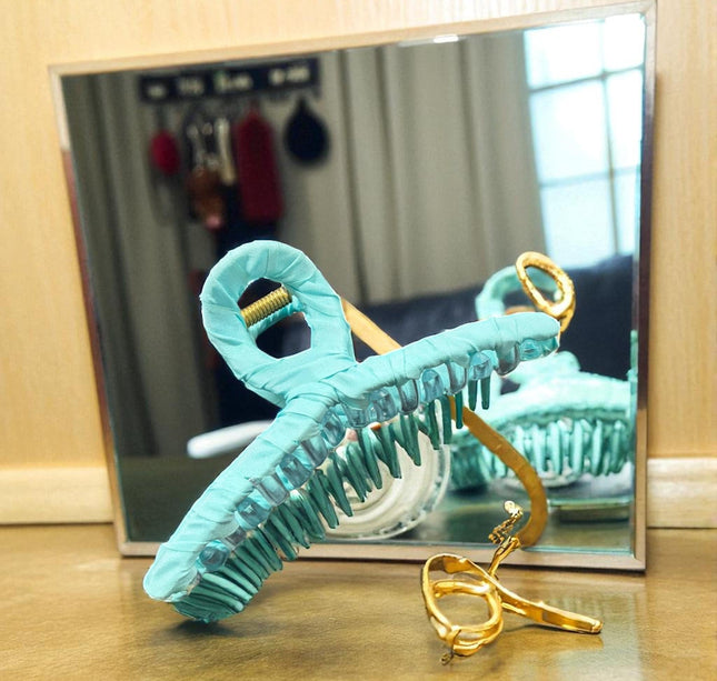 12 Pinzas para Cabello Decoradas con Liston $9.9 c/u