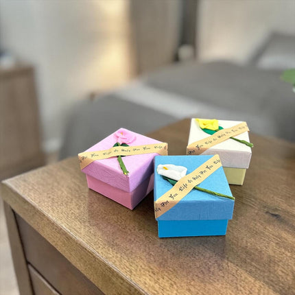 24 Cajitas para Joyeria/Regalo con Flor $5.63 c/u