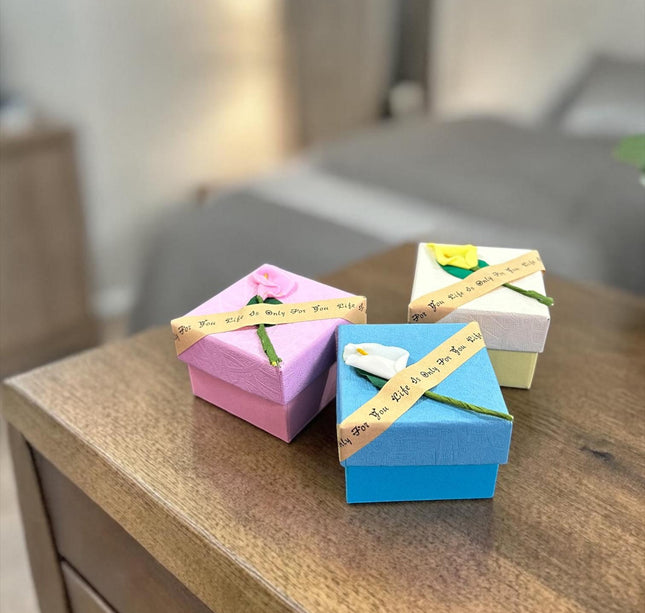 24 Cajitas para Joyeria/Regalo con Flor $5.63 c/u