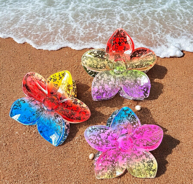 12 Pinza Flor para Cabello Colores $14 c/u