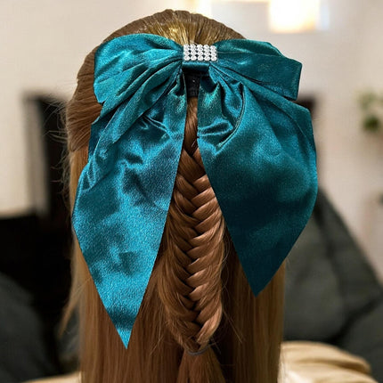 12 Moños Coquette con Pedreria Satin $7.9 c/u
