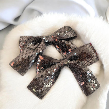 12 Pares de Moños Lentejuelas Colores $8.5 c/u