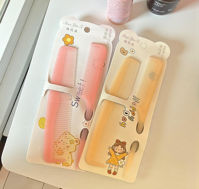 12 Sets dos Peines para Cabello Colores $5.7 c/u