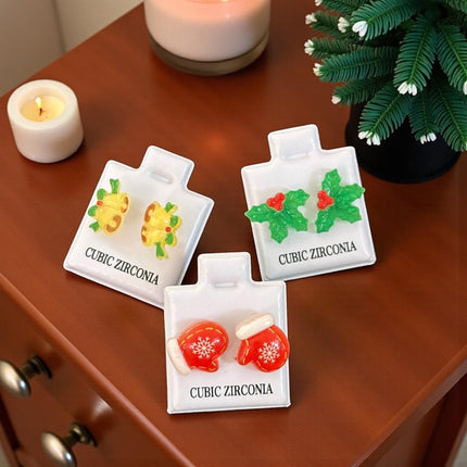 36 Aretes Navideños figura 3D $4.14 c/u