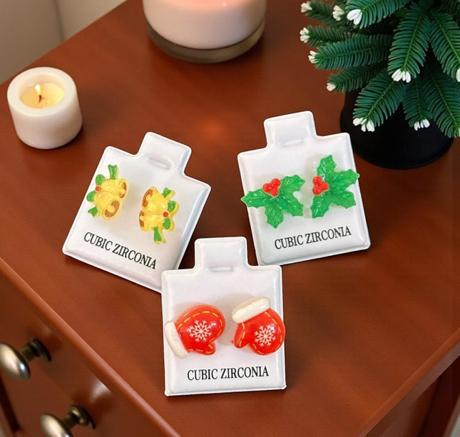 36 Aretes Navideños figura 3D $4.14 c/u