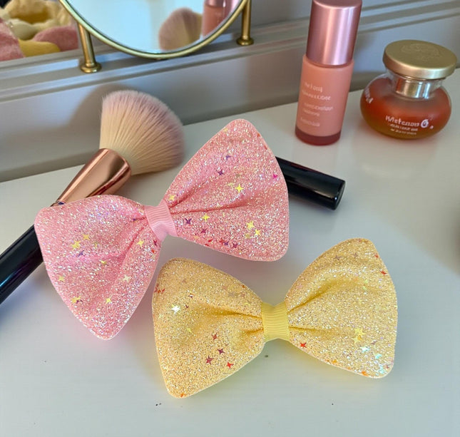 12 Moños Destellos Diamantados Colores $6.5 c/u