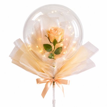 Globo Burbuja con Rosa y Luz