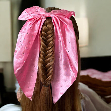 12 Moños Coquette Satin con Brillos $9 c/u