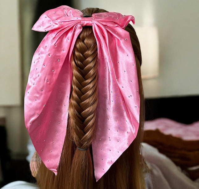 12 Moños Coquette Satin con Brillos $9 c/u