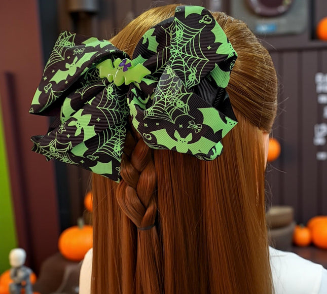 12 Moños Coquette Halloween Estampados G $14 c/u
