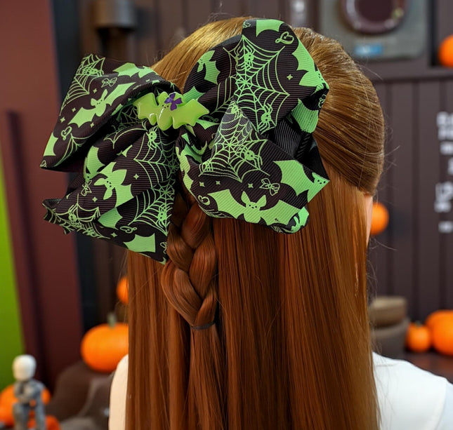 12 Moños Coquette Halloween Estampados G $14 c/u