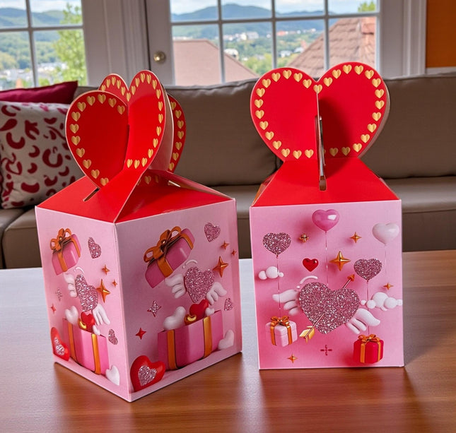 12 Cajita de Regalo Corazon "San Valentin" $3.9 c/u