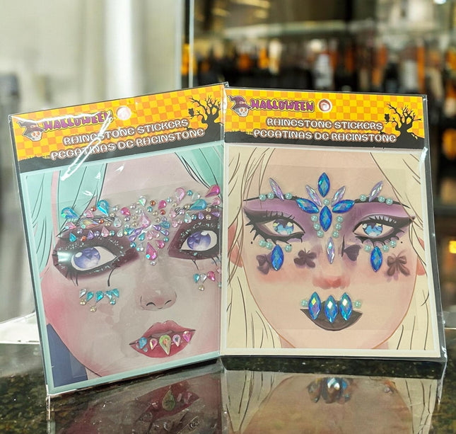 12 Stickers Pedreria Halloween Infantil $6 c/u