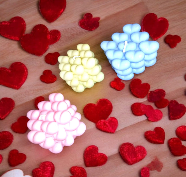 12 Velas de Corazones con Luz $17.9 c/u