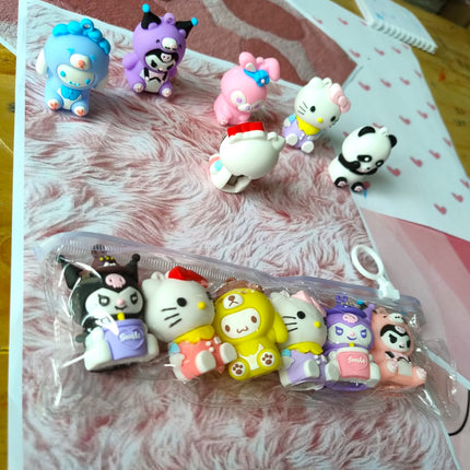 6 Sets 6 Sacapuntas Sanrio $55.25 c/u