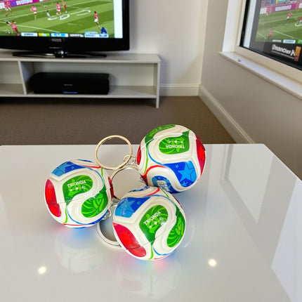 12 Llaveros Mundial Balón Squishies  $10 c/u