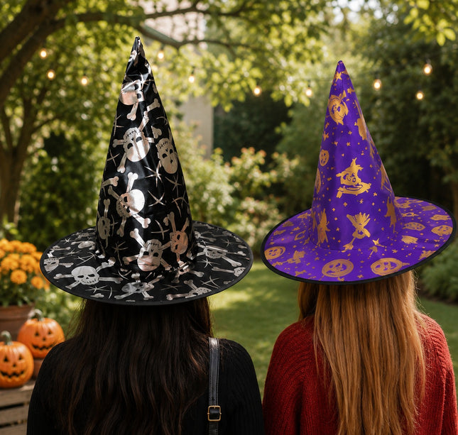 12 Sombreros Halloween Brijutas Decorados $15 c/u