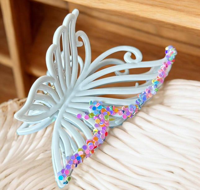 12 Pinzas Premium Mariposa Brillantes $11.5 c/u
