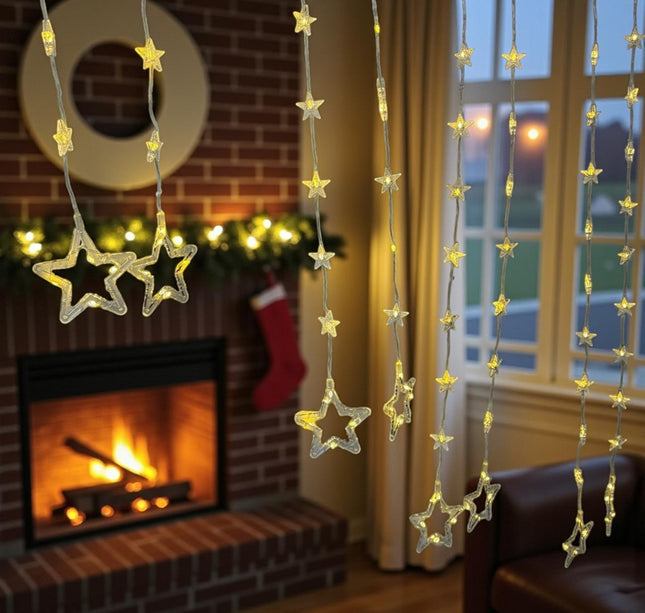 Cortina de Luces en forma de estrella 5 mts navidad