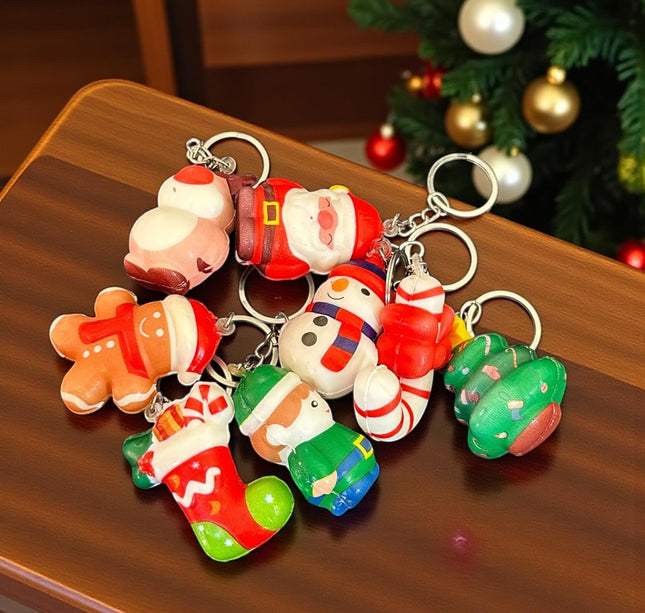 12 Squishie Llavero Navideño Ch $9.37 c/u