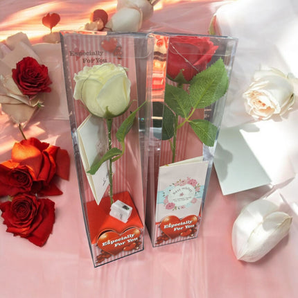 3 Rosa de Regalo con Luz y Tarjeta San Valentín $55 c/u