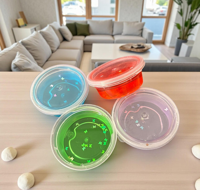 12 Slimes Colores en Botecito $4.5 c/u