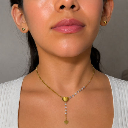 6 Sets de Acero Inoxidable Aretes y Collares $38c/u