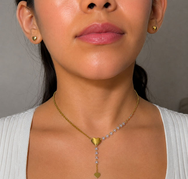 6 Sets de Acero Inoxidable Aretes y Collares $38c/u