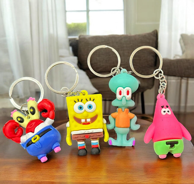 12 Llaveros Bob Esponja Personajes $6 c/u