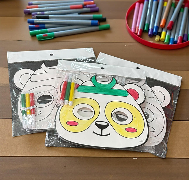 12 Antifaces Animalitos para Pintar $6.5 c/u