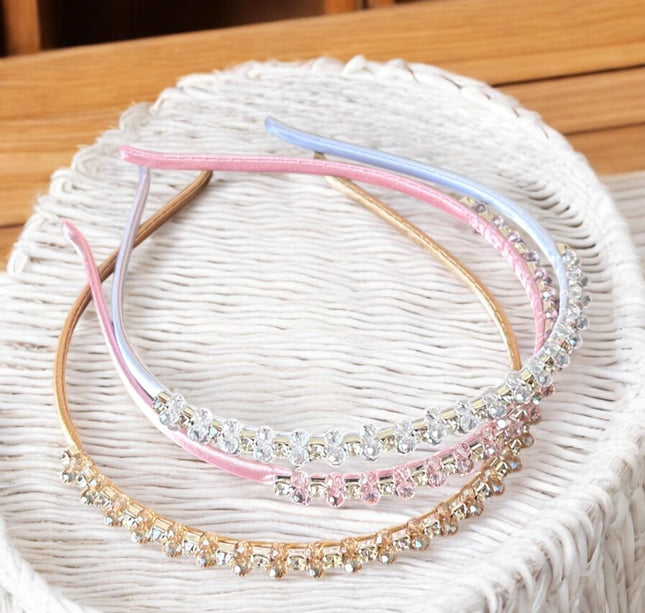 12 Diademas Premium Pedreria Hermosa $10 c/u