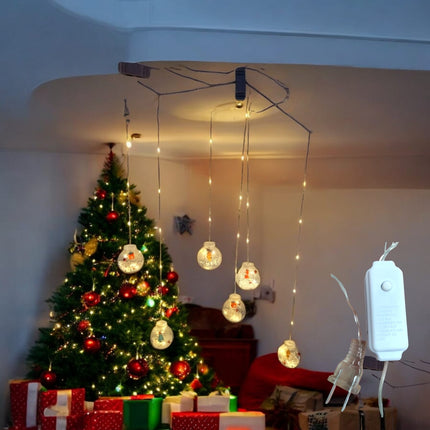 Luces Led colgantes Navideñas en forma de esfera