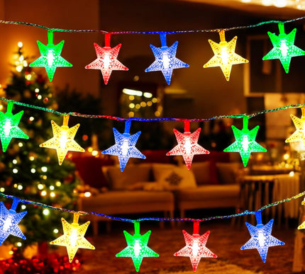 6 Series de Luz Led Estrellas Colores $36 c/u