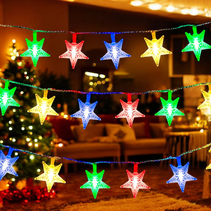 6 Series de Luz Led Estrellas Colores $36 c/u