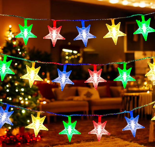 6 Series de Luz Led Estrellas Colores $36 c/u