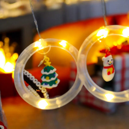 Luces colgantes circulares con modelos Navideños