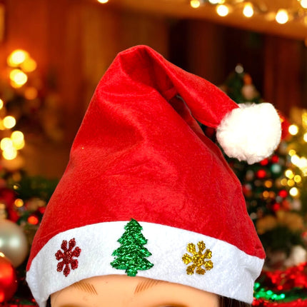 12 Gorros Navideño con Figuritas $5.8 c/u