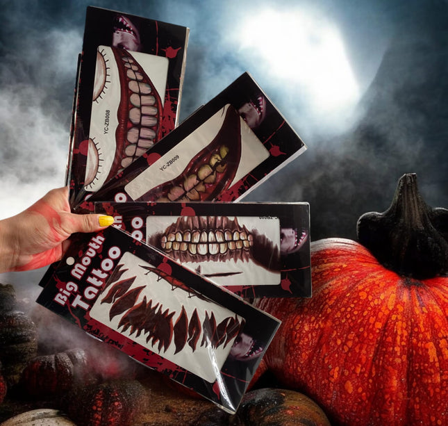 12 Stickers heridas Halloween $6.3 c/u