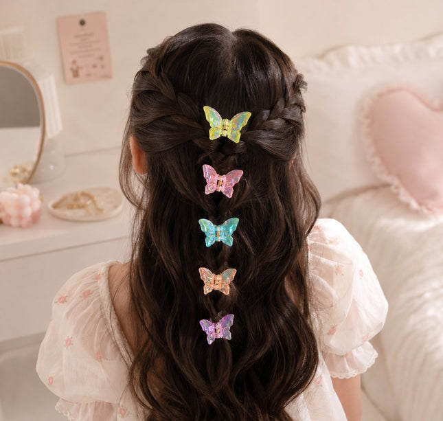 12 Pinzas Mariposas Cristalinas Hermosas $5.1 c/u