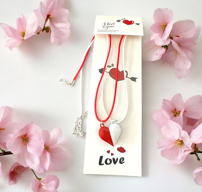 12 Set Collar Dúo "Love You" Corazón $15 c/u