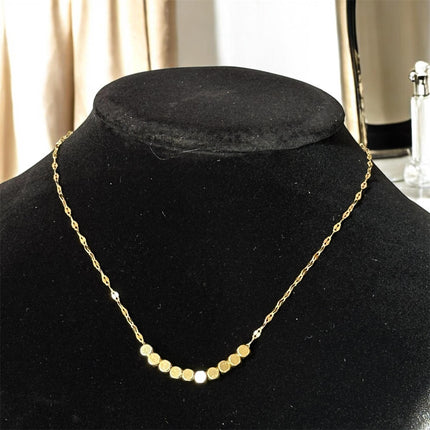 12 Collares Dorados Acero Inoxidable $9.5 c/u