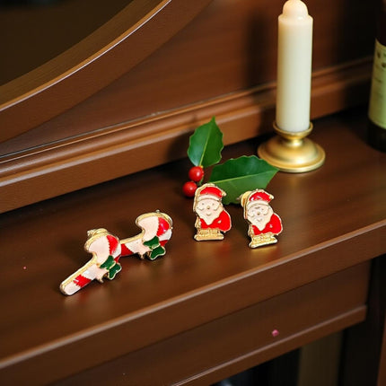 12 Pares de Aretes Navideños $6.75 C/U