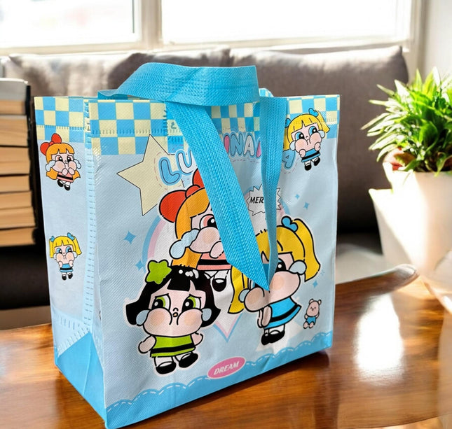 12 Bolsas Reutilizables Chicas Superpoderosas $7.7 c/u