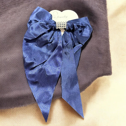 12 Moños Coquette con Pedreria Satin $7.9 c/u