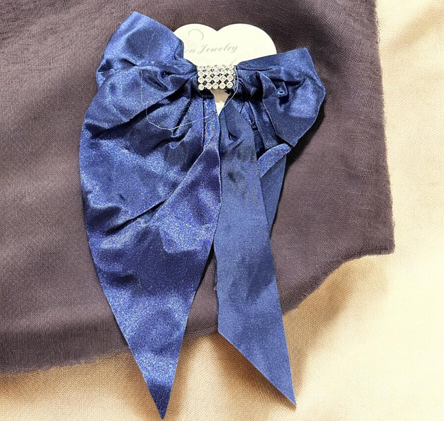 12 Moños Coquette con Pedreria Satin $7.9 c/u