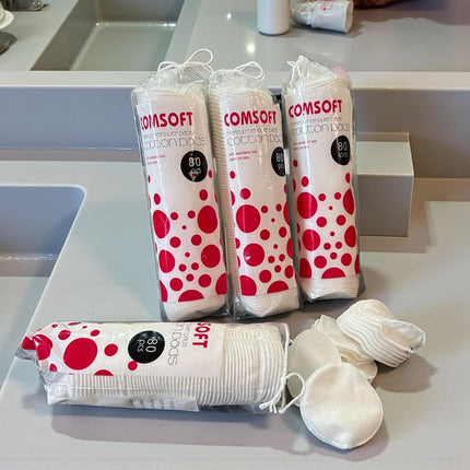 12 Paquete de Pads de Algodon con 80 piezas $22 c/u