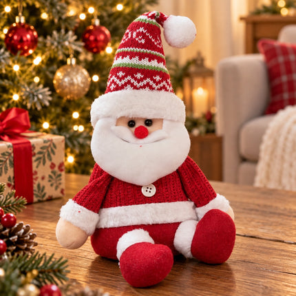 Exclusivo Tienda en linea 💥💎Santa Claus Sentado Navideño de Peluche Decorativo