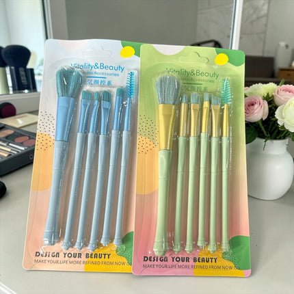 12 Sets de Brochas para Maquillaje Colores $22.5 c/u