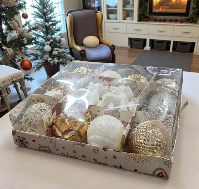 Set Navideño Esferas y Decoraciones Brillos